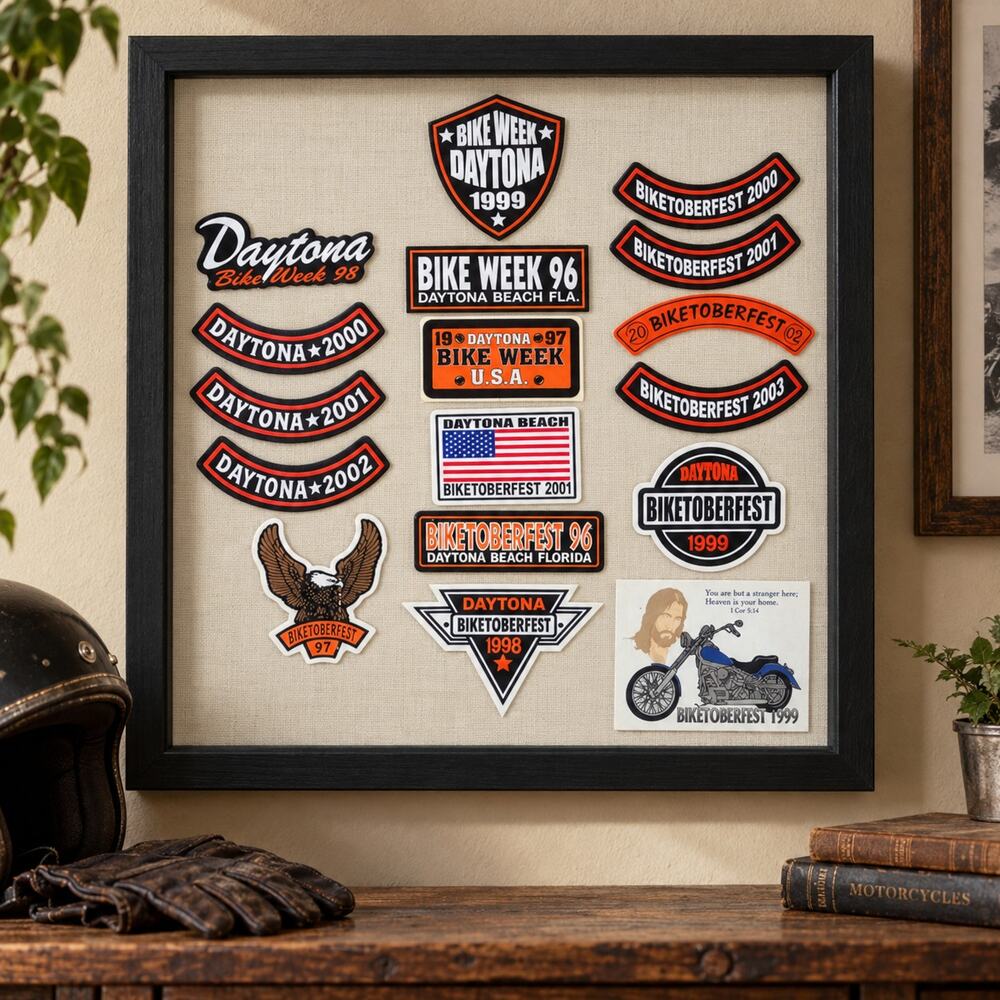 Vintage Daytona Bike Week Biketoberfest Sticker Lot 1996-2003 15+